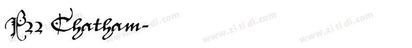 P22 Chatham字体转换